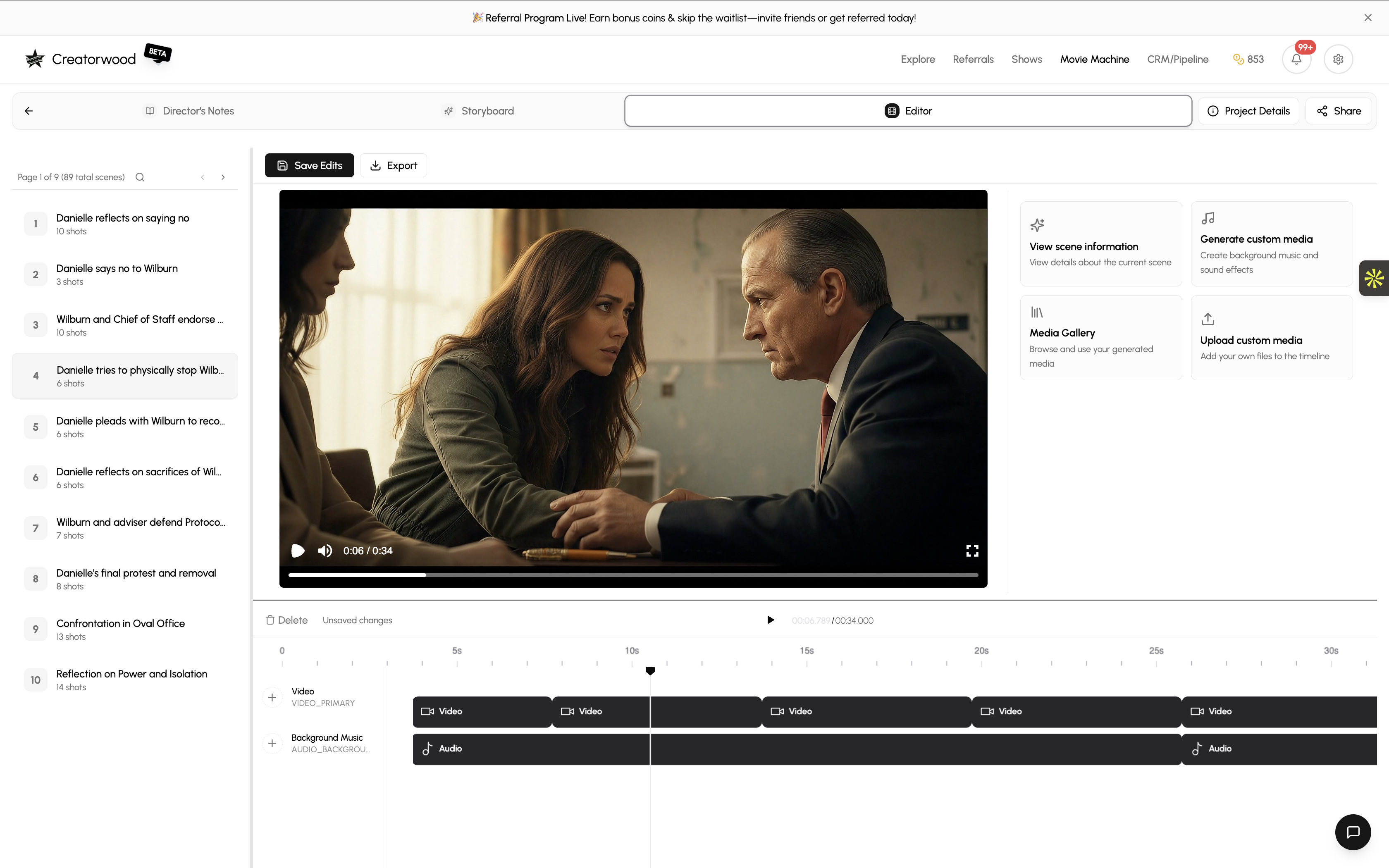 Video Editor Interface